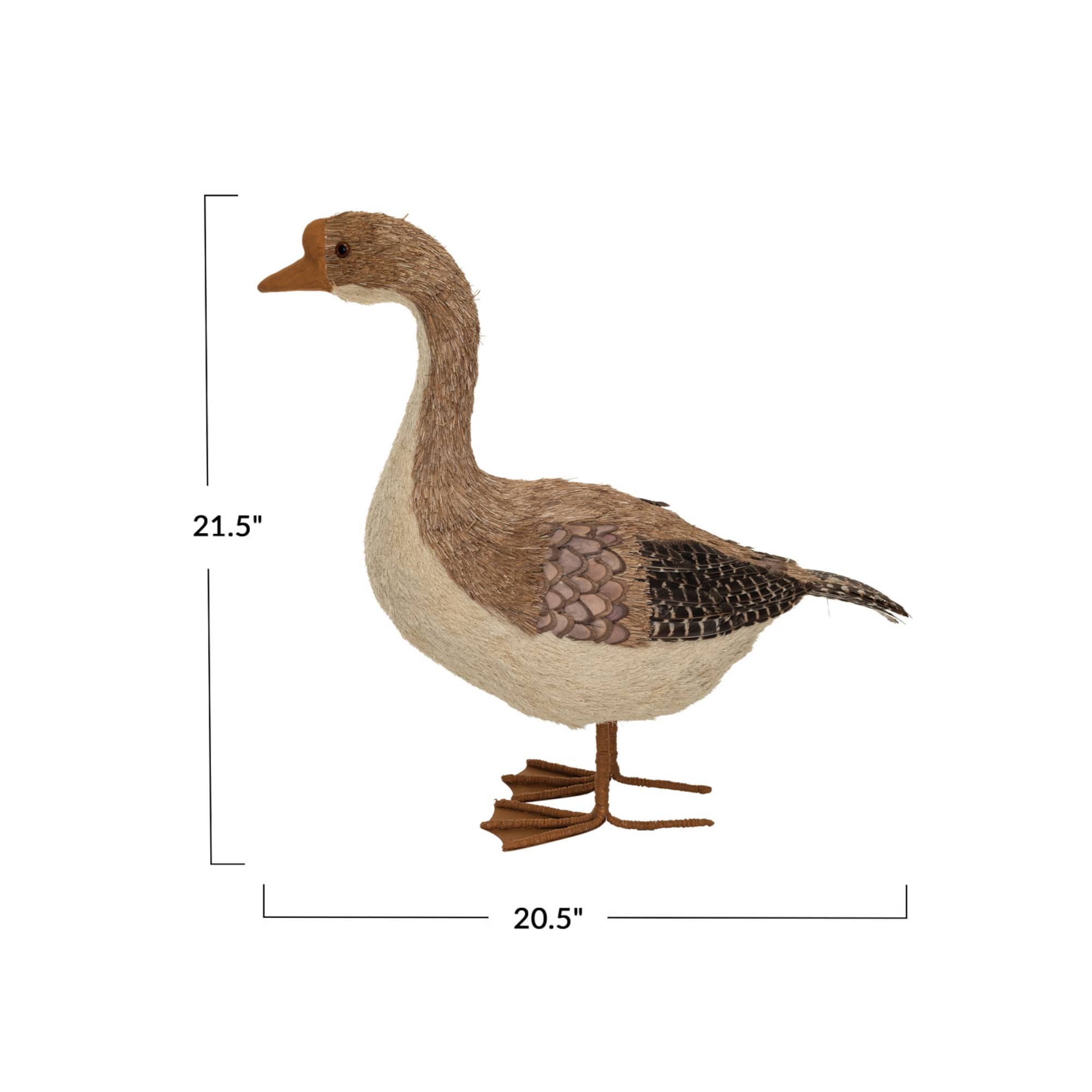Hello Honey® 21.5" Dried Grass & Foam Goose